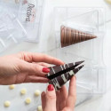 Stampo cioccolato Coni piccoli 3D in policarbonato da Decora