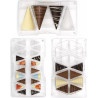 Set 3 Stampi cioccolato Coni 3D in policarbonato da Decora
