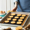 Teglia rettangolare bassa per biscotti e pizza Decora in alluminio anodizzato da 17,8 a 30 cm, h2,5 cm
