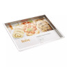 Teglia rettangolare bassa per biscotti e pizza Decora in alluminio anodizzato da 30x40xh2,5 cm