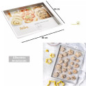 Teglia rettangolare bassa per biscotti e pizza Decora in alluminio anodizzato da 30x40xh2,5 cm