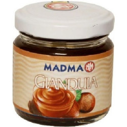 Pasta di gianduia (o gianduja) aromatizzante per gelato creme e torroni in barattolo da 100 g di Madma.