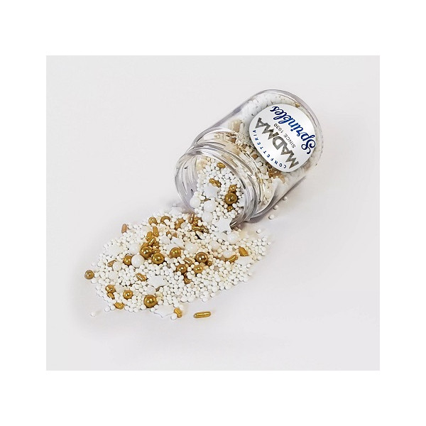 Sprinkles Mix White Christmas in barattolo da 90 g di Madma