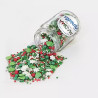 Sprinkles Mix Decorazioni Natalizie "Merry Christmas" 90g |MADMA | Alberelli, Stelle, Palline Zucchero per Dolci e Torte