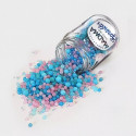 Sprinkles Mix Gender Reveal Madma 90 g – Decorazioni di Zucchero a Tema con Sferici Rosa e Celeste