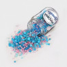 Sprinkles Mix Gender Reveal Madma 90 g – Decorazioni di Zucchero a Tema con Sferici Rosa e Celeste