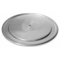 Coperchio in alluminio, con pomello in plastica nera, di forma tonda disponibile da ø18 cm a ø36 cm da Linea Liotti