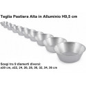 Teglia per pastiera alta o ruoto per pastiera alta o stampo pastiera alta in alluminio per alimenti ø36xh9,5 cm