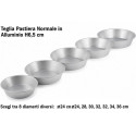 Teglia per pastiera normale o ruoto per pastiera normale o stampo pastiera normale in alluminio per alimenti varie misure
