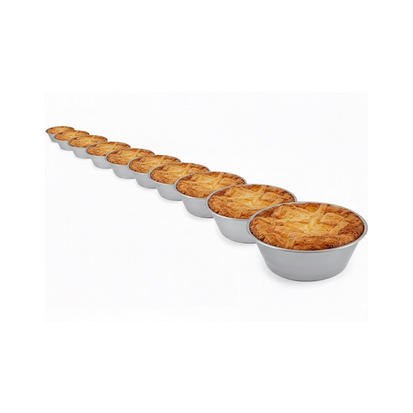 Teglia per pastiera alta o ruoto per pastiera alta o stampo pastiera alta in alluminio per alimenti ø36xh9,5 cm