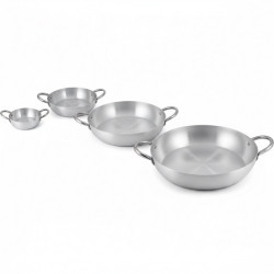 Tegame da Portata in Alluminio con Due Manici (Ø14/16/18/20cm) – Pentolino di Spessore 0,8mm – Linea Liotti