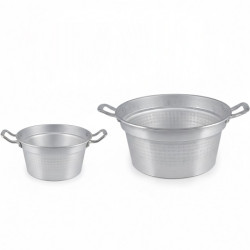 Caldaia da Portata in Alluminio con Due Manici (Ø16/1cm) – Pentolino di Spessore 1,8mm – Linea Liotti
