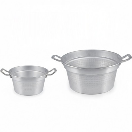 Caldaia da portata in alluminio h10 cm con due manici di ø16 o ø18 cm da Linea Liotti