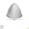 Stampo a forma cono in alluminio anodizzato diametro 18,5x5,1xh14,8 cm da Decora