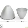 Stampo forma di cono in alluminio anodizzato di ø13,5 cm o ø18,5 cm da Decora