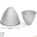 Stampo a forma cono in alluminio anodizzato diametro 18,5x5,1xh14,8 cm da Decora