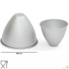 Stampo a forma cono in alluminio anodizzato diametro 18,5x5,1xh14,8 cm da Decora