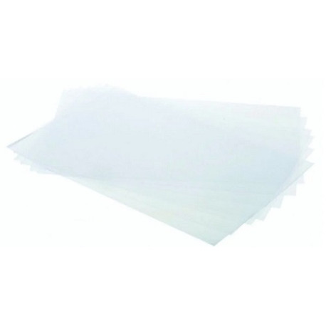 50 Fogli chitarra in pvc per alimenti o fogli acetati sottili da 60x40 cm e h 100 micron Silikomart