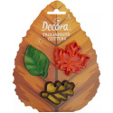 Tagliapasta Foglie Autunnali Decora – Set 3 Taglia-Biscotti in Plastica