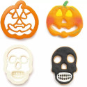 Set 2 Tagliapasta 1 Zucca e 1 Teschio in plastica da Decora