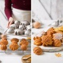 Stampo antiaderente autunno foglie e zucche in alluminio antiaderente da Decora