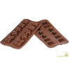 Christmas SCG06 da Silikomart: stampo cioccolatini Natalizi in silicone marrone Christmas SCG06 da Silikomart: stampo cioccolatini Natalizi in silicone marrone
