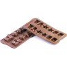 Christmas SCG06 da Silikomart: stampo cioccolatini Natalizi in silicone marrone Christmas SCG06 da Silikomart: stampo cioccolatini Natalizi in silicone marrone