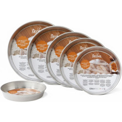 Decora Stampo Bordo Svasato per Pastiera e Pizza – Ruoto Basso in Latta H4 cm (Ø20 / 30 cm)