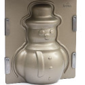 Stampo pupazzo di neve 3D antiaderente 16 x 8,5 x h 20 cm da Decora