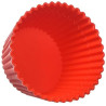 Set 6 pirottini muffin tondi da CUP01 Silikomart: 6 stampi in silicone rosso di diametro 68 mm, altezza 32 mm