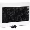 Set di 5000 pirottini mini bon bon in carta forno nera di ø2xh1,5 cm, ideale per presentare singoli confetti