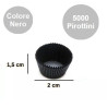 Set di 5000 pirottini mini bon bon in carta forno nera di ø2xh1,5 cm, ideale per presentare singoli confetti Set di 5000 pirottini mini bon bon in carta forno nera di ø2xh1,5 cm, ideale per presentare singoli confetti
