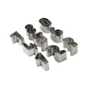 Numeri Medi 3,5 o 4,5 cm set 9 tagliapasta in metallo a forma di numeri