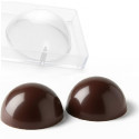 Stampo in Policarbonato per Sfere Grandi di Cioccolato – 2 Cavità da Ø9,8cm (100g) o Ø14,8cm (250g)