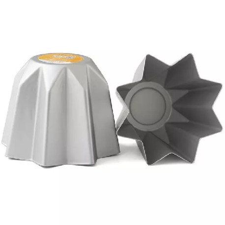 Stampo pandoro da 1 Kg in alluminio anodizzato da Decora di ø23,5xh17 cm