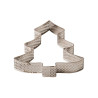 Sagoma microforata Albero di Natale Decora fascia in acciaio inox 10x10xh2 cm