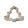 Sagoma microforata Albero di Natale Decora fascia in acciaio inox 10x10xh2 cm