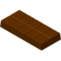 Dubai stampo tavoletta di cioccolato 15x7xh2 cm in policarbonato