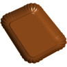 Stampo policarbonato vassoio di cioccolato 15,8x11,6xh1,7 cm 50 g spessore 2 mm