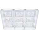 Tavoletta Percorso Natalizio 100 g stampo policarbonato cioccolato 15x7xh1 cm