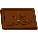 Tavoletta Percorso Natalizio 100 g stampo policarbonato cioccolato 15x7xh1 cm