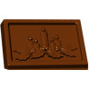 Tavoletta Percorso Natalizio 100 g stampo policarbonato cioccolato 15x7xh1 cm