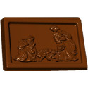 Tavoletta Percorso Natalizio 100 g stampo policarbonato cioccolato 15x7xh1 cm