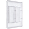 Stampo torrone di cioccolato da 180 / 220 g rettangolare rigato 164x58xh20 mm in policarbonato