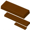 Da 16 a 26 cm Stampo torroncino/barretta di cioccolato rigato in policarbonato