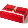 Scatola regalo rettangolare portadolci Happy Babbo Natale Decora: box auto-montante in cartoncino 18x13,5xh7,5 cm Scatola regalo rettangolare portadolci Happy Babbo Natale Decora: box auto-montante in cartoncino 18x13,5xh7,5 cm