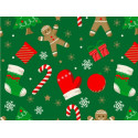 Scatola regalo rettangolare portadolci Happy Gingerbread Decora in cartone 18x13,5xh7,5 cm