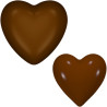 3,2 o 4,6 cm Stampo policarbonato per 18 cuori di cioccolato da 9 g o 15 cuori da 33 g