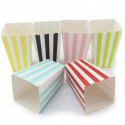 Mini Box Porta Popcorn, Caramelle e Dolcetti a Fantasia Assortita 8x8xh12 cm in set da 6 Pz