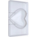 Stampo policarbonato cuore gigante di cioccolato 16x16 cm da 200 g